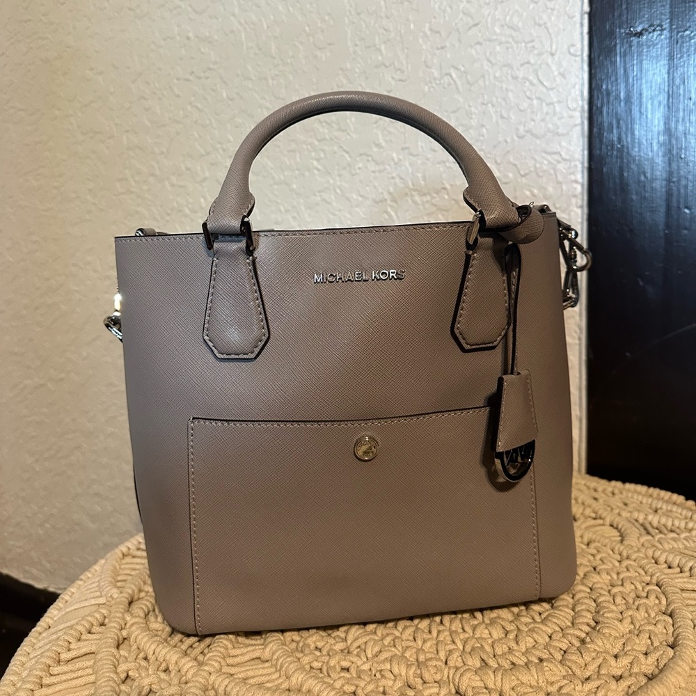 Michael Kors Greenwich Large Grab Bag Silver